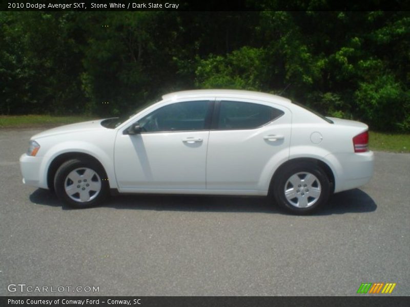 Stone White / Dark Slate Gray 2010 Dodge Avenger SXT
