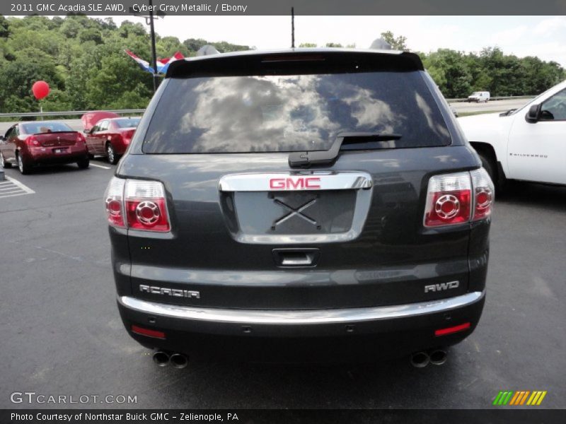 Cyber Gray Metallic / Ebony 2011 GMC Acadia SLE AWD