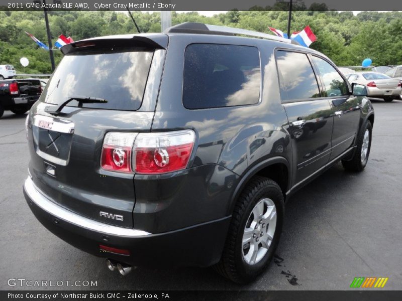 Cyber Gray Metallic / Ebony 2011 GMC Acadia SLE AWD