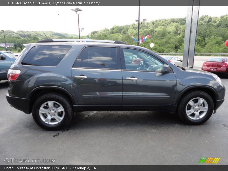 Cyber Gray Metallic / Ebony 2011 GMC Acadia SLE AWD