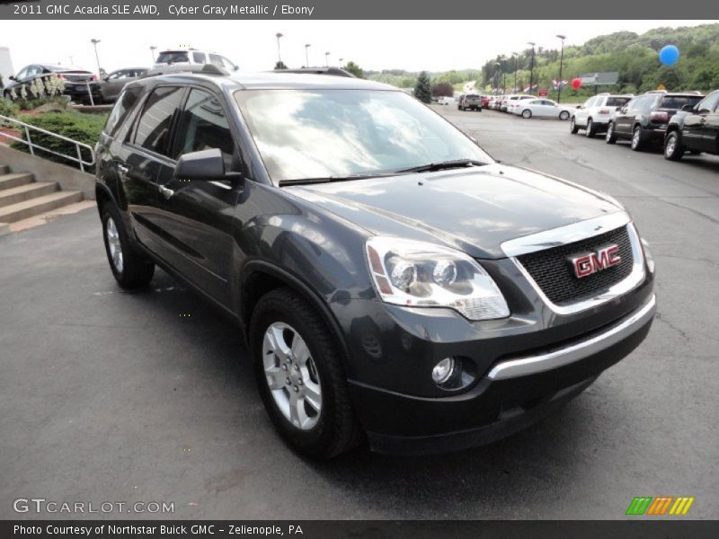 Cyber Gray Metallic / Ebony 2011 GMC Acadia SLE AWD