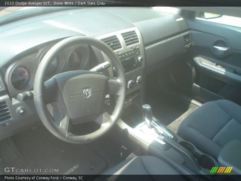 Stone White / Dark Slate Gray 2010 Dodge Avenger SXT