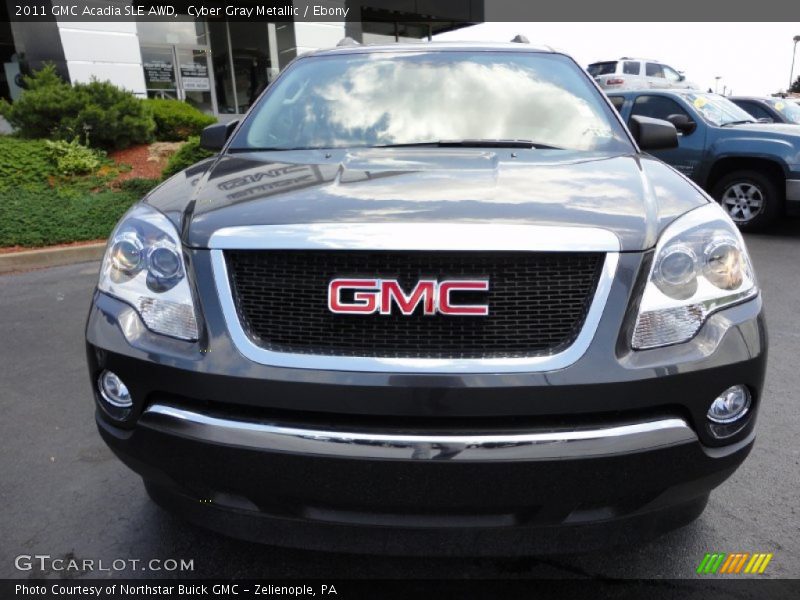 Cyber Gray Metallic / Ebony 2011 GMC Acadia SLE AWD