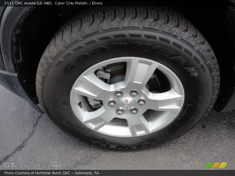 Cyber Gray Metallic / Ebony 2011 GMC Acadia SLE AWD