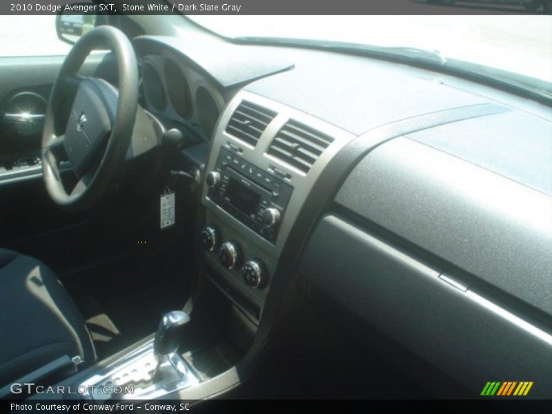 Stone White / Dark Slate Gray 2010 Dodge Avenger SXT
