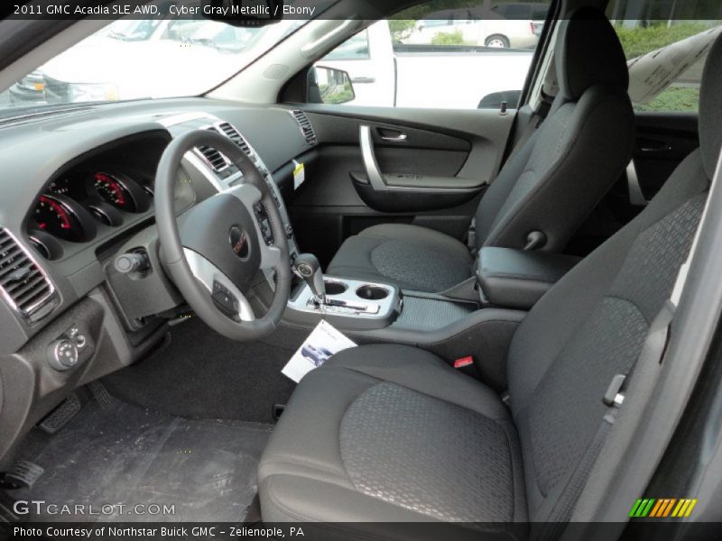 Cyber Gray Metallic / Ebony 2011 GMC Acadia SLE AWD