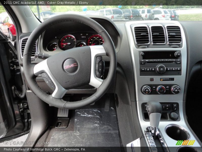Cyber Gray Metallic / Ebony 2011 GMC Acadia SLE AWD