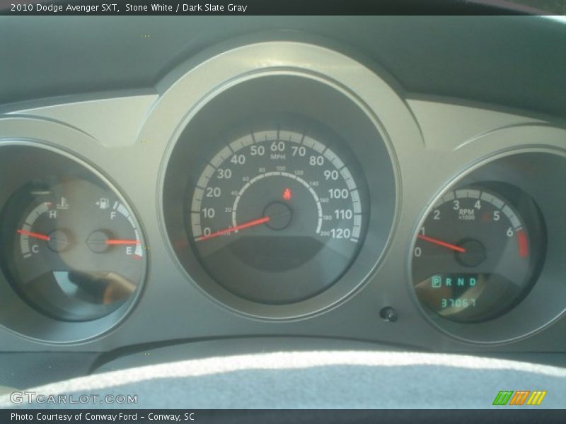 Stone White / Dark Slate Gray 2010 Dodge Avenger SXT
