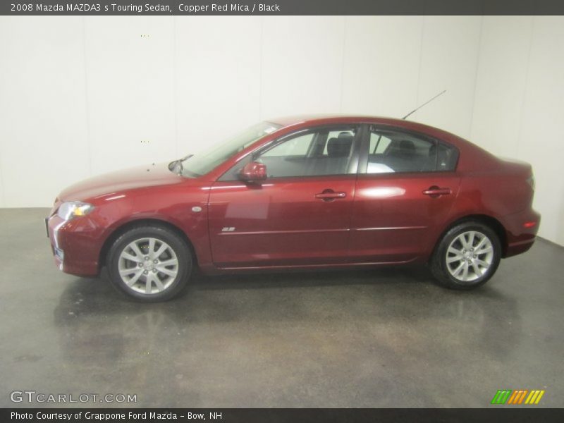 Copper Red Mica / Black 2008 Mazda MAZDA3 s Touring Sedan