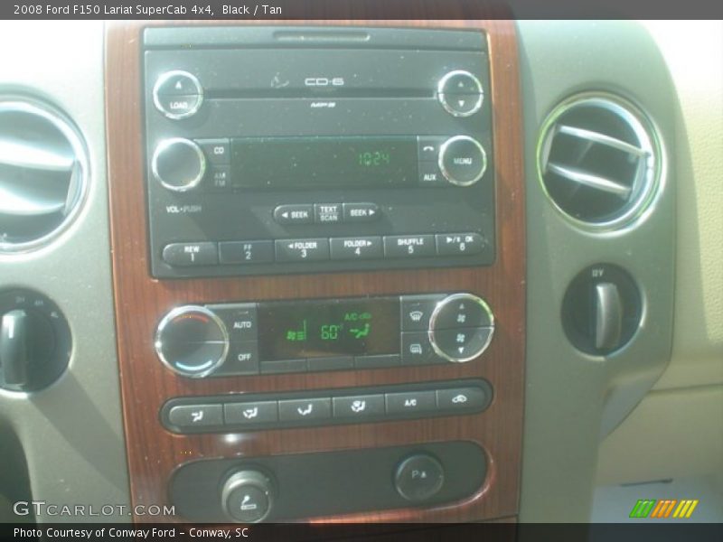 Black / Tan 2008 Ford F150 Lariat SuperCab 4x4