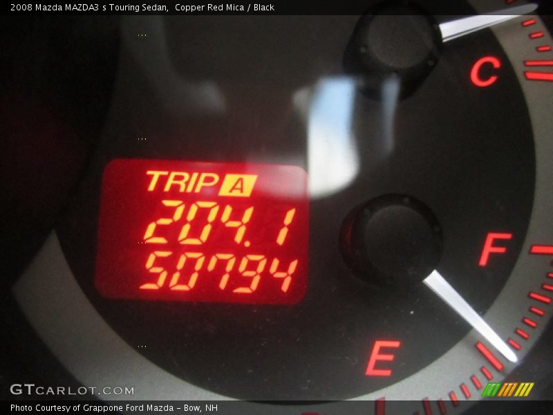 Copper Red Mica / Black 2008 Mazda MAZDA3 s Touring Sedan