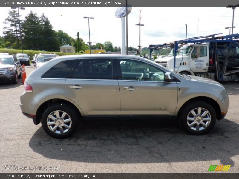 Vapor Silver Metallic / Medium Light Stone 2008 Lincoln MKX AWD