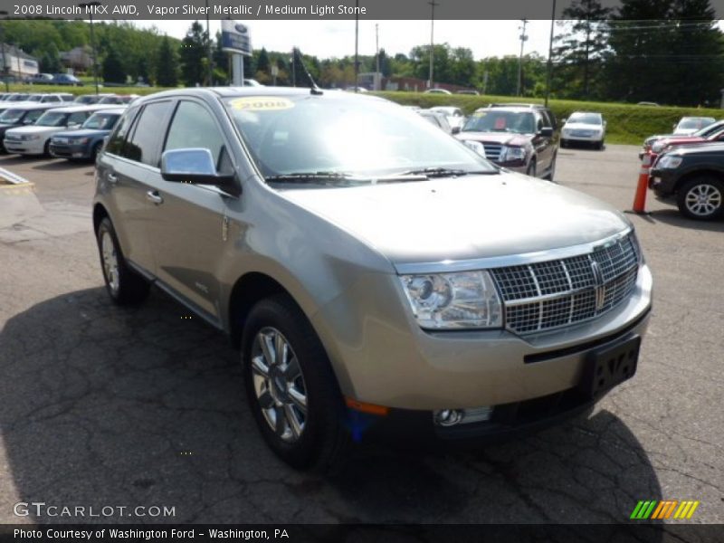 Vapor Silver Metallic / Medium Light Stone 2008 Lincoln MKX AWD