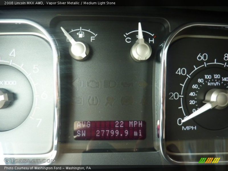 Vapor Silver Metallic / Medium Light Stone 2008 Lincoln MKX AWD