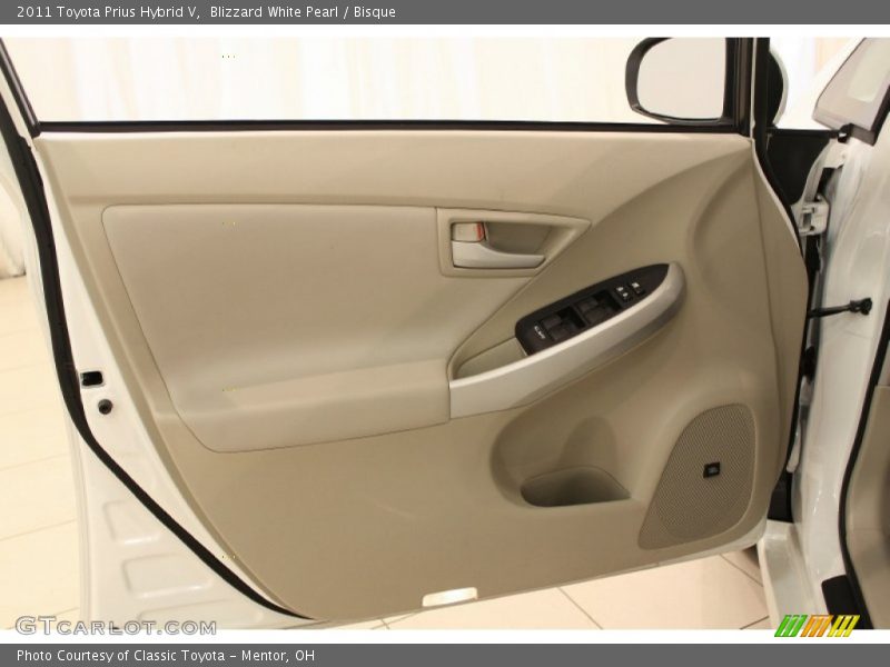 Blizzard White Pearl / Bisque 2011 Toyota Prius Hybrid V