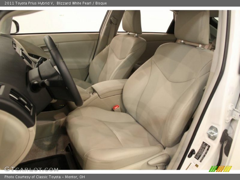 Blizzard White Pearl / Bisque 2011 Toyota Prius Hybrid V