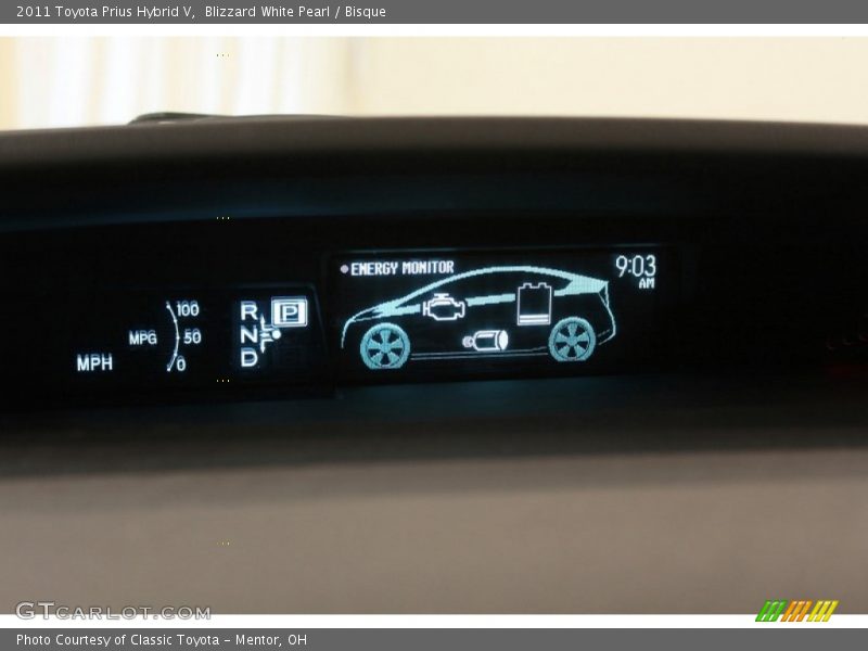 Blizzard White Pearl / Bisque 2011 Toyota Prius Hybrid V