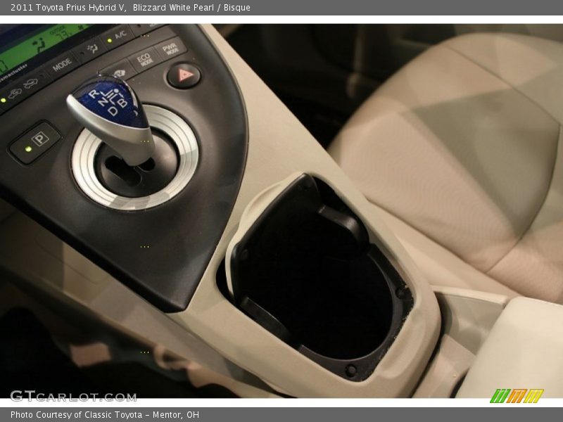 Blizzard White Pearl / Bisque 2011 Toyota Prius Hybrid V