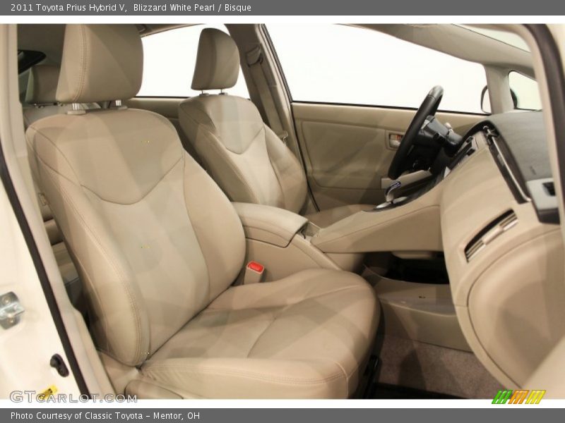 Blizzard White Pearl / Bisque 2011 Toyota Prius Hybrid V