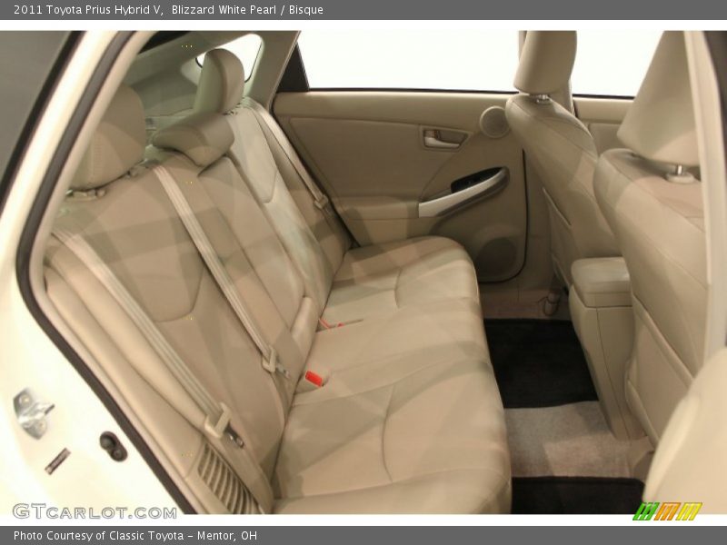 Blizzard White Pearl / Bisque 2011 Toyota Prius Hybrid V