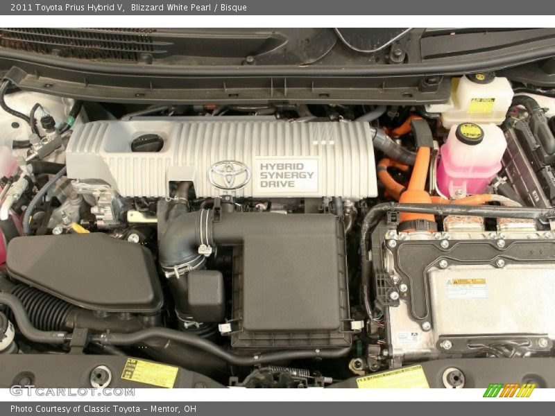 Blizzard White Pearl / Bisque 2011 Toyota Prius Hybrid V