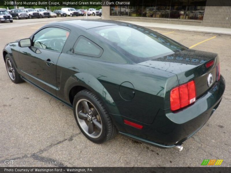  2008 Mustang Bullitt Coupe Highland Green Metallic