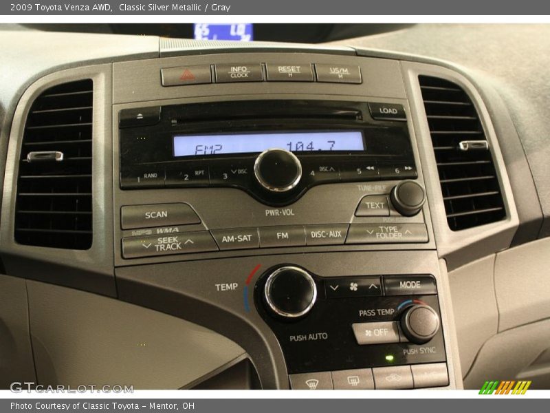 Controls of 2009 Venza AWD