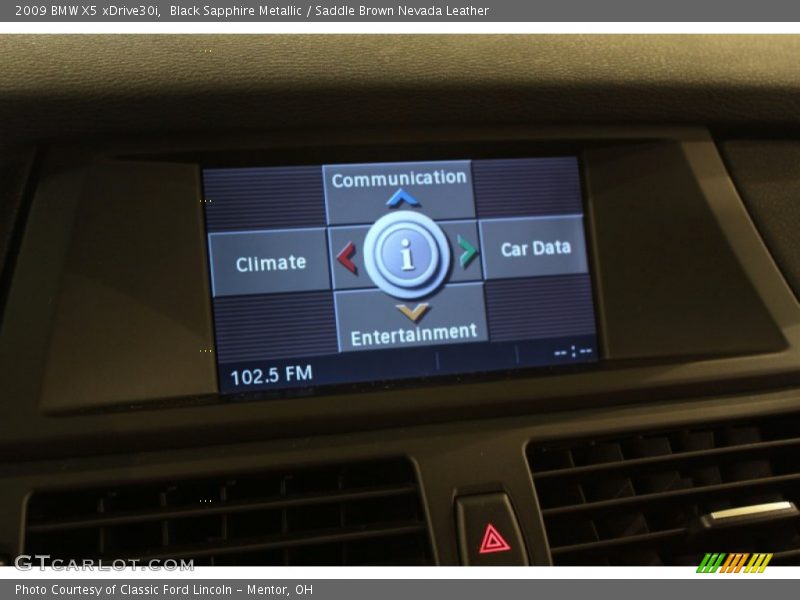 Black Sapphire Metallic / Saddle Brown Nevada Leather 2009 BMW X5 xDrive30i