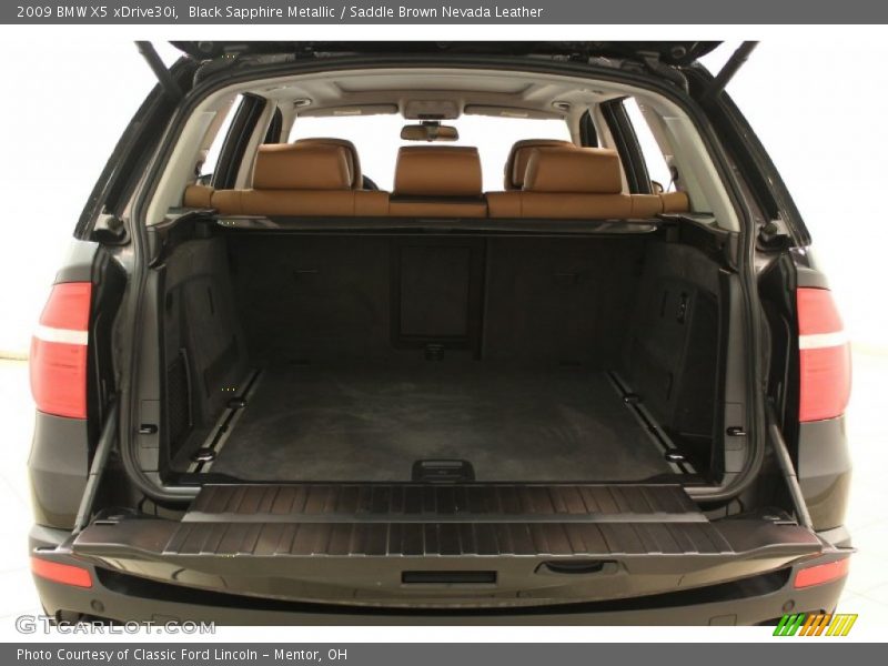 Black Sapphire Metallic / Saddle Brown Nevada Leather 2009 BMW X5 xDrive30i