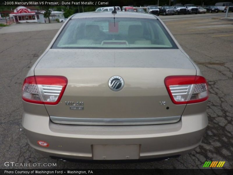 Dune Pearl Metallic / Camel 2008 Mercury Milan V6 Premier
