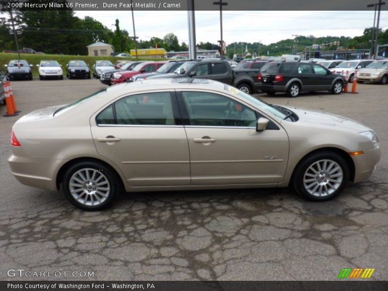 Dune Pearl Metallic / Camel 2008 Mercury Milan V6 Premier