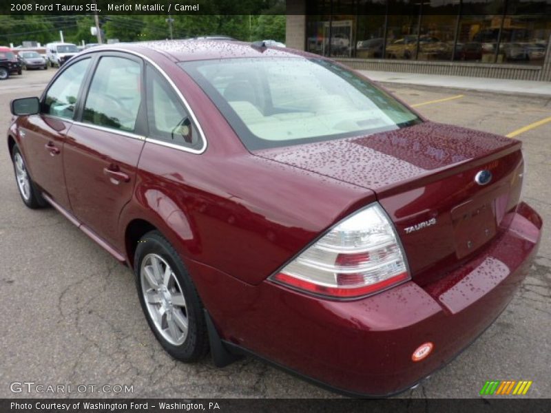 Merlot Metallic / Camel 2008 Ford Taurus SEL