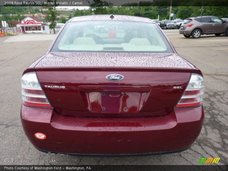 Merlot Metallic / Camel 2008 Ford Taurus SEL
