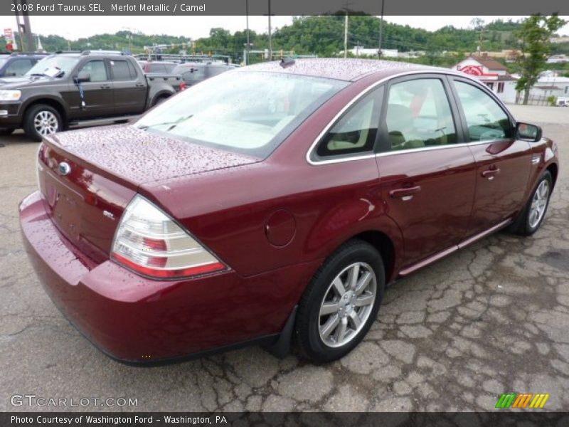 Merlot Metallic / Camel 2008 Ford Taurus SEL