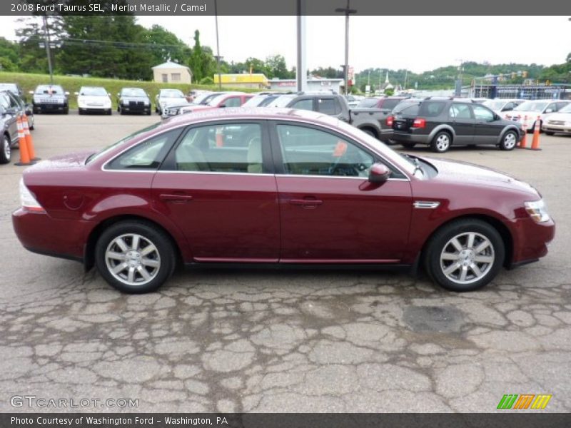 Merlot Metallic / Camel 2008 Ford Taurus SEL