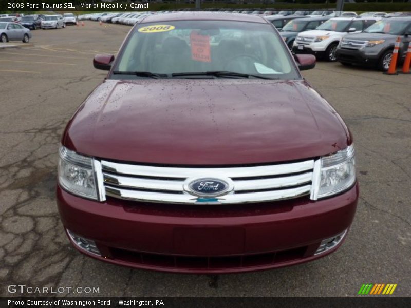 Merlot Metallic / Camel 2008 Ford Taurus SEL