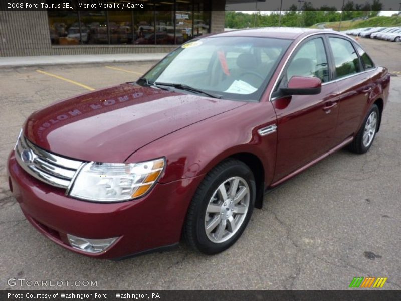 Merlot Metallic / Camel 2008 Ford Taurus SEL