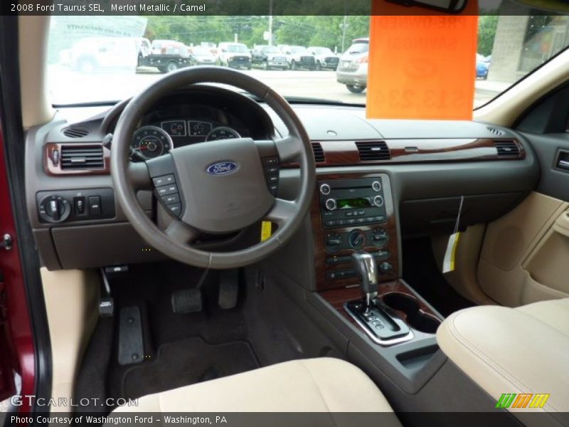 Merlot Metallic / Camel 2008 Ford Taurus SEL
