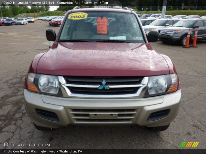 Cambridge Red Pearlescent / Tan 2002 Mitsubishi Montero XLS 4x4