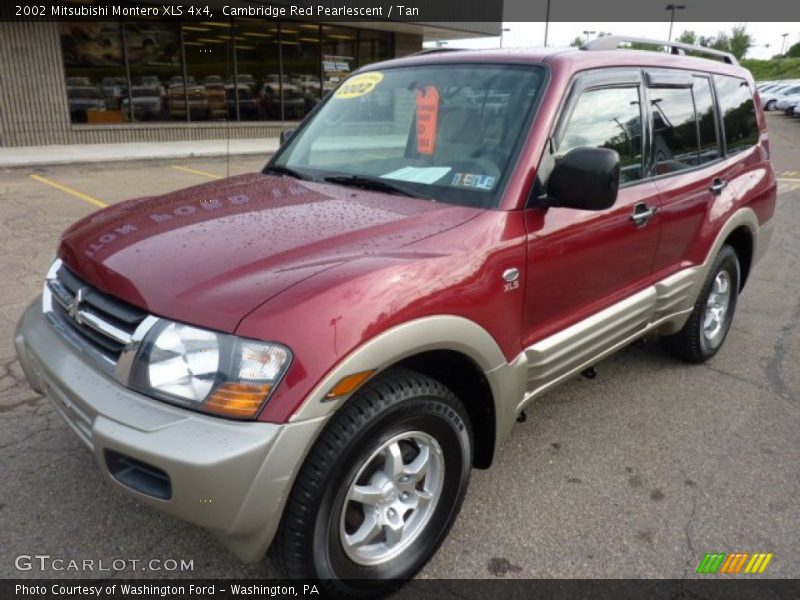 Cambridge Red Pearlescent / Tan 2002 Mitsubishi Montero XLS 4x4