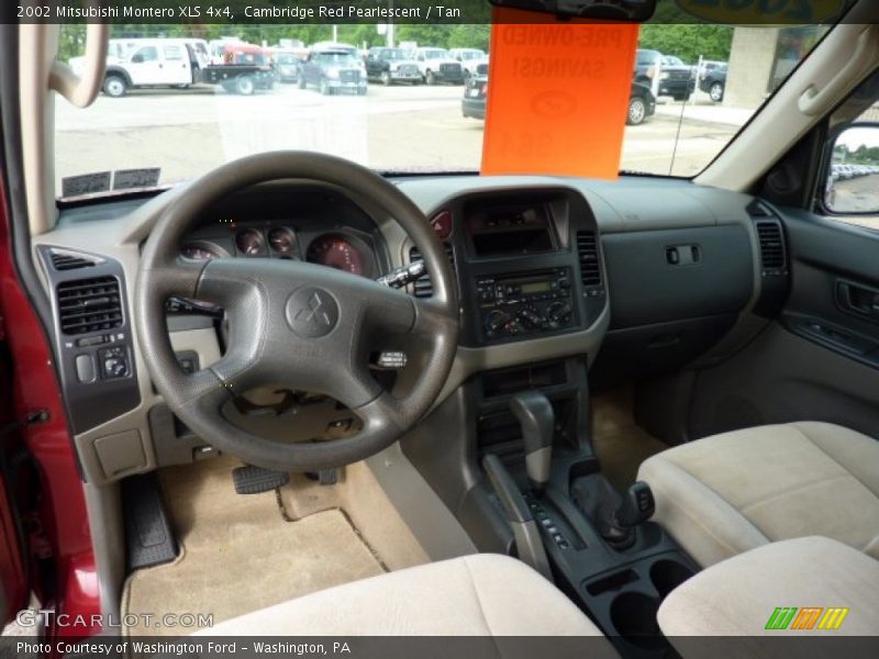 Cambridge Red Pearlescent / Tan 2002 Mitsubishi Montero XLS 4x4