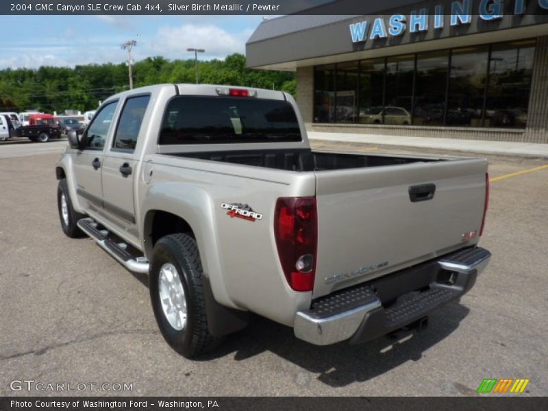 Silver Birch Metallic / Pewter 2004 GMC Canyon SLE Crew Cab 4x4