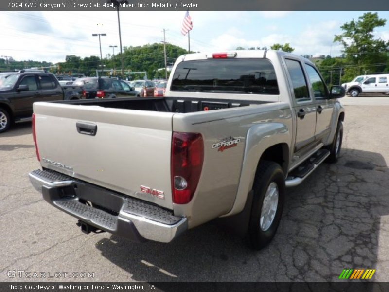 Silver Birch Metallic / Pewter 2004 GMC Canyon SLE Crew Cab 4x4