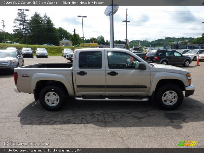 Silver Birch Metallic / Pewter 2004 GMC Canyon SLE Crew Cab 4x4