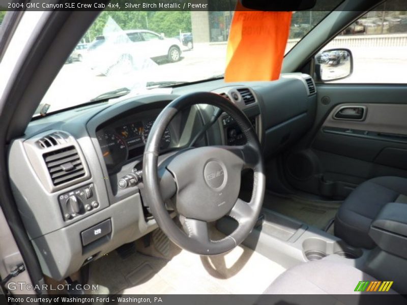Silver Birch Metallic / Pewter 2004 GMC Canyon SLE Crew Cab 4x4