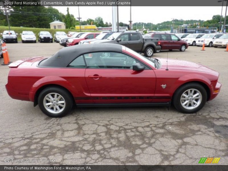 Dark Candy Apple Red / Light Graphite 2009 Ford Mustang V6 Convertible