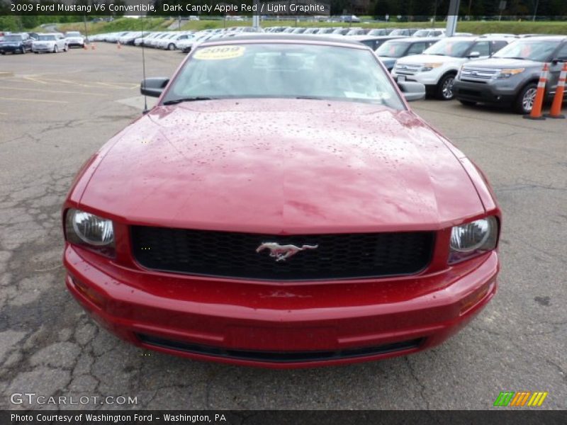 Dark Candy Apple Red / Light Graphite 2009 Ford Mustang V6 Convertible