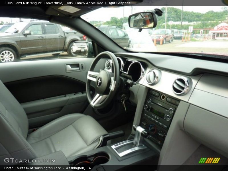 Dark Candy Apple Red / Light Graphite 2009 Ford Mustang V6 Convertible