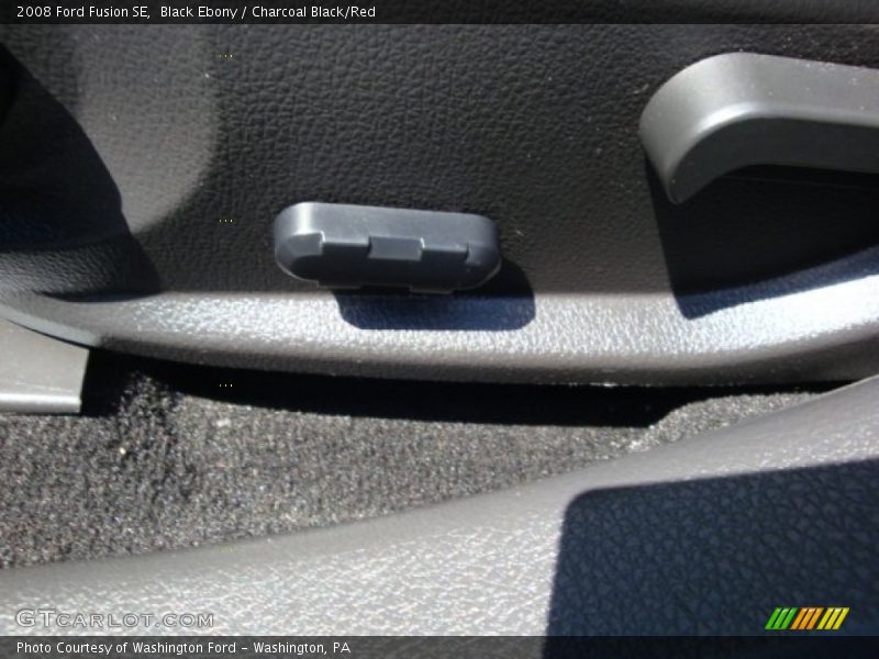 Black Ebony / Charcoal Black/Red 2008 Ford Fusion SE