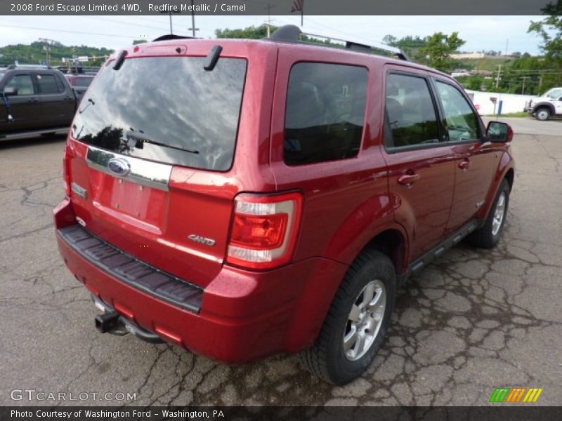 Redfire Metallic / Camel 2008 Ford Escape Limited 4WD
